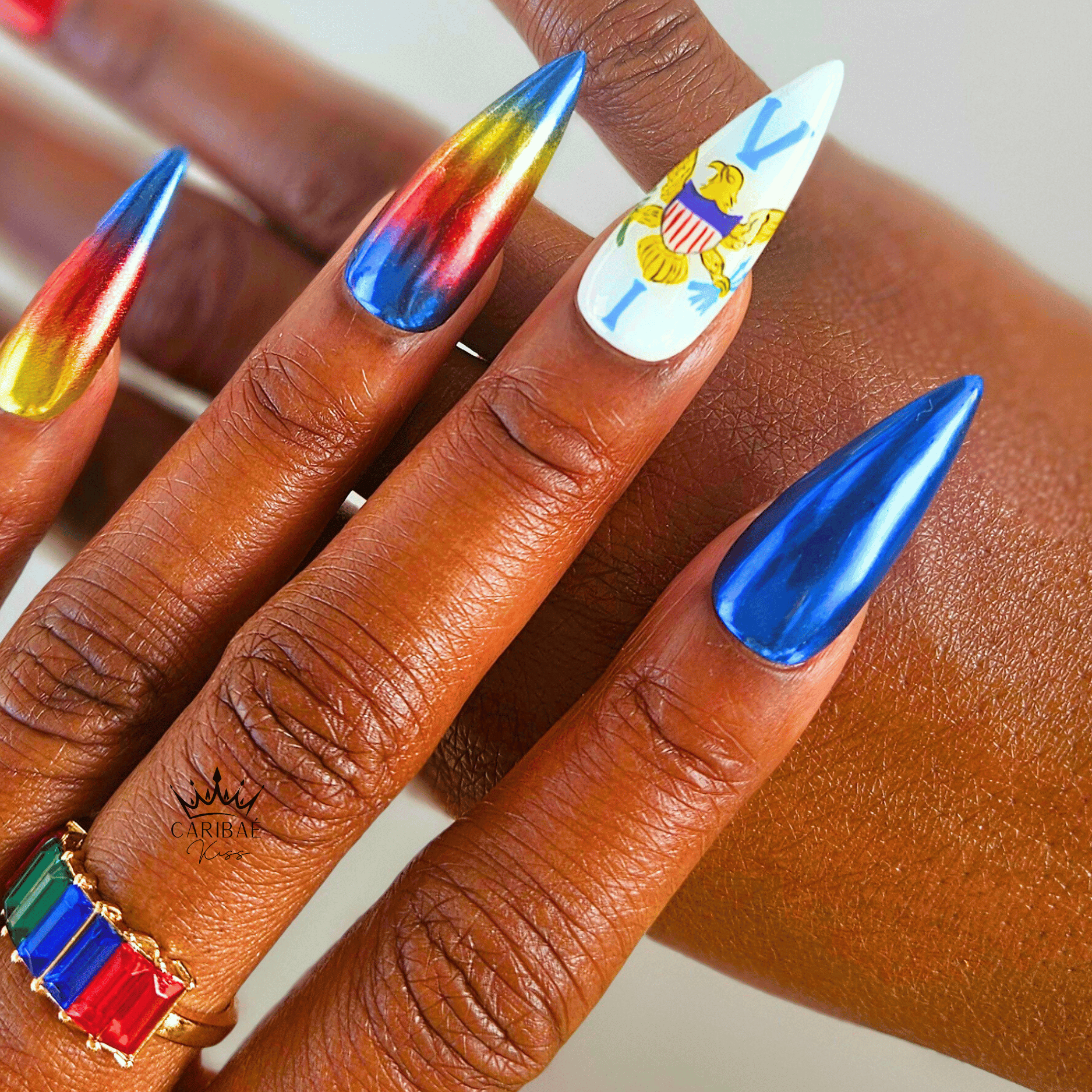 CARIBBEAN PRESS-ON NAILS