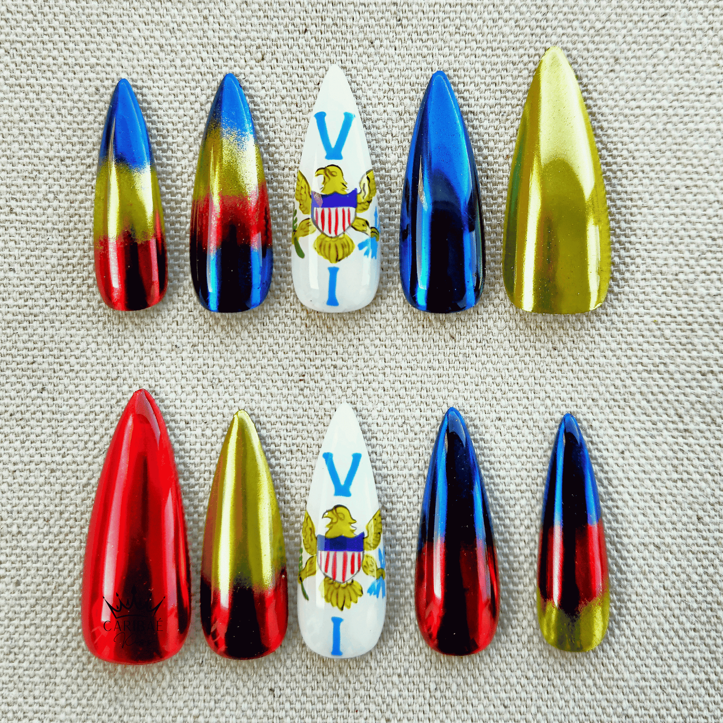 U.S. Virgin Islands Press-On Nails