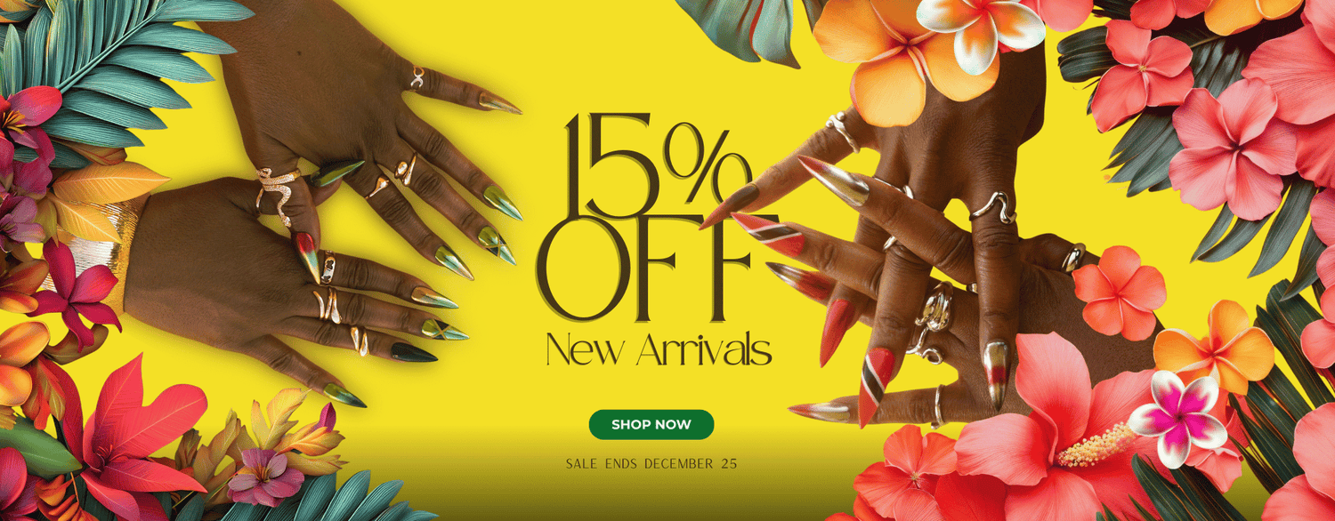 Caribbean Press-On Nails - Jamaica, Trinidad, Tobago - Caribae Kiss