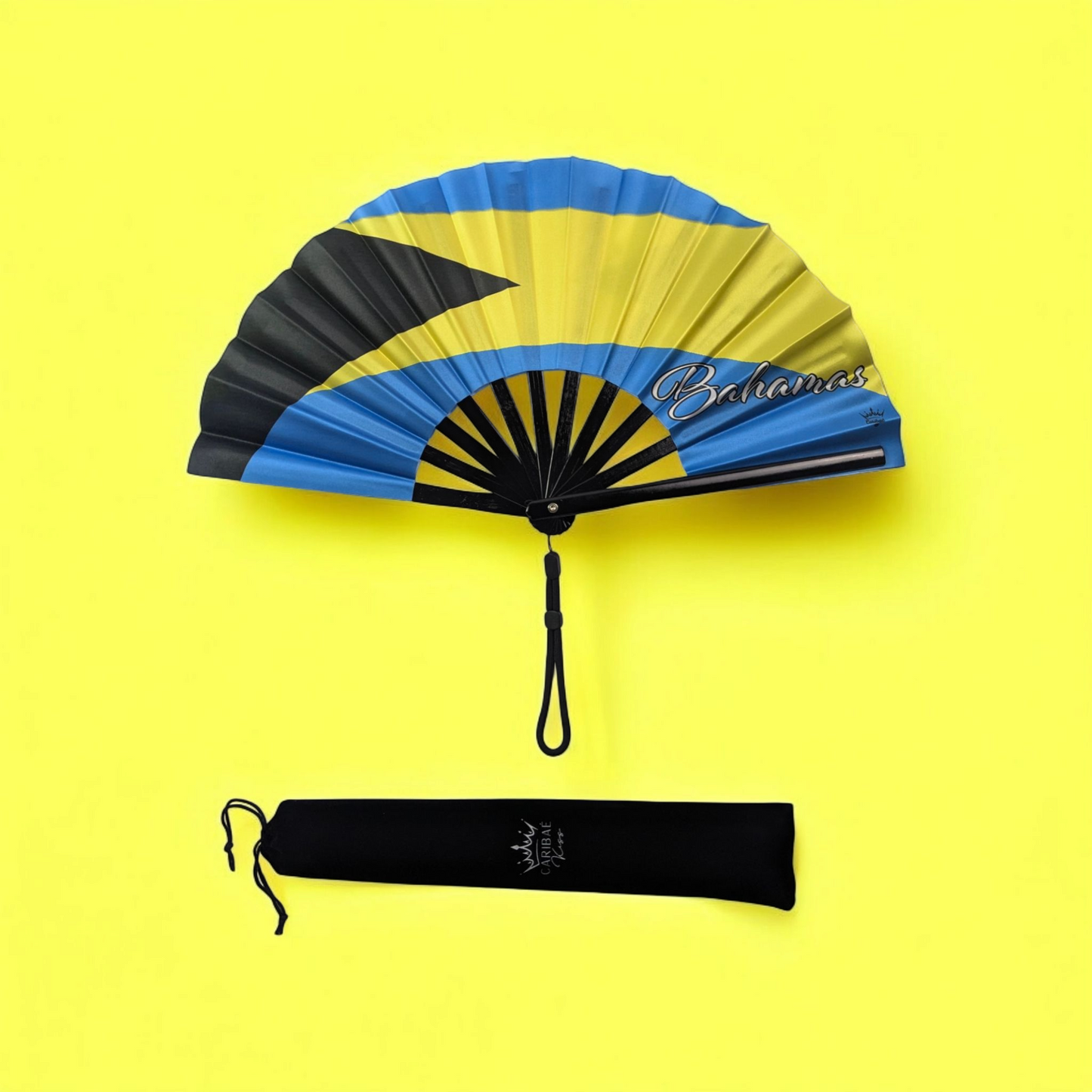 Bahamas Folding Hand Fan Flag