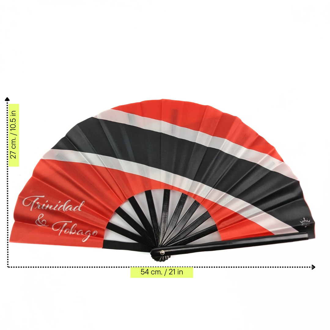 Trinidad & Tobago Folding Hand Fan Flag