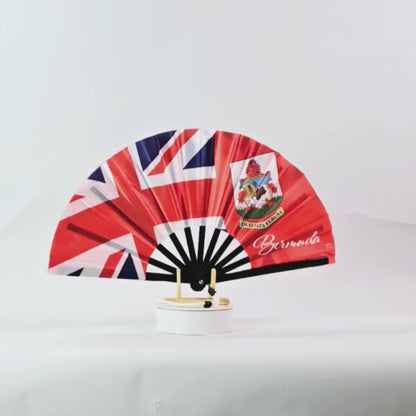 Bermuda Folding Hand Fan Flag