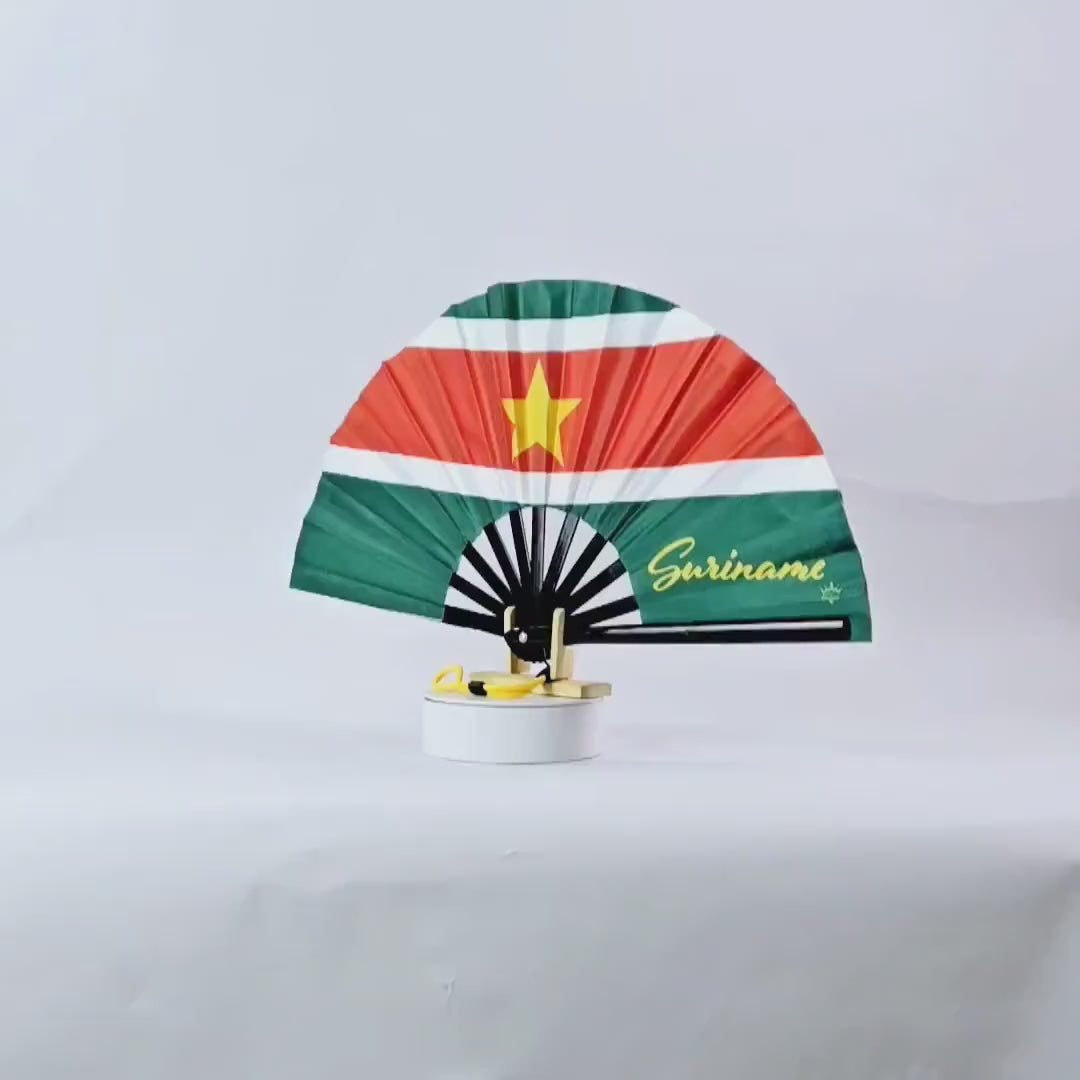 Suriname Folding Fan – Caribbean Heritage Hand Fan