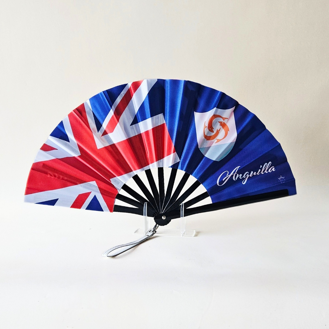 Anguilla Bamboo Folding Hand Fan