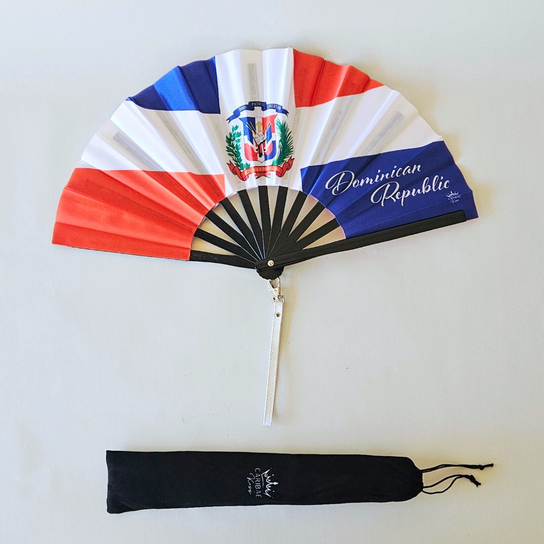 Dominican Republic Folding Fan – Caribbean Heritage Hand Fan