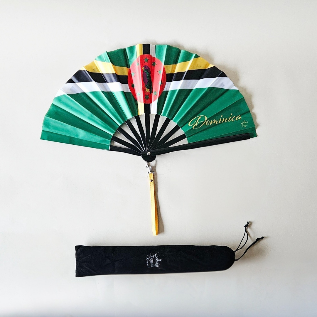 Dominica Folding Fan – Caribbean Heritage Hand Fan