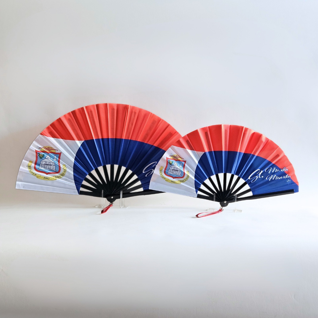 Saint Martin "Sint Maarten" Folding Fan – Caribbean Heritage Hand Fan