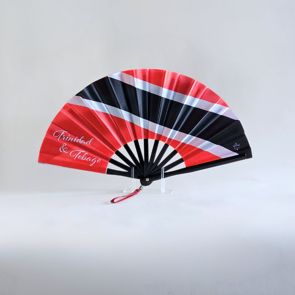 Trinidad & Tobago Folding Fan – Caribbean Heritage Hand Fan