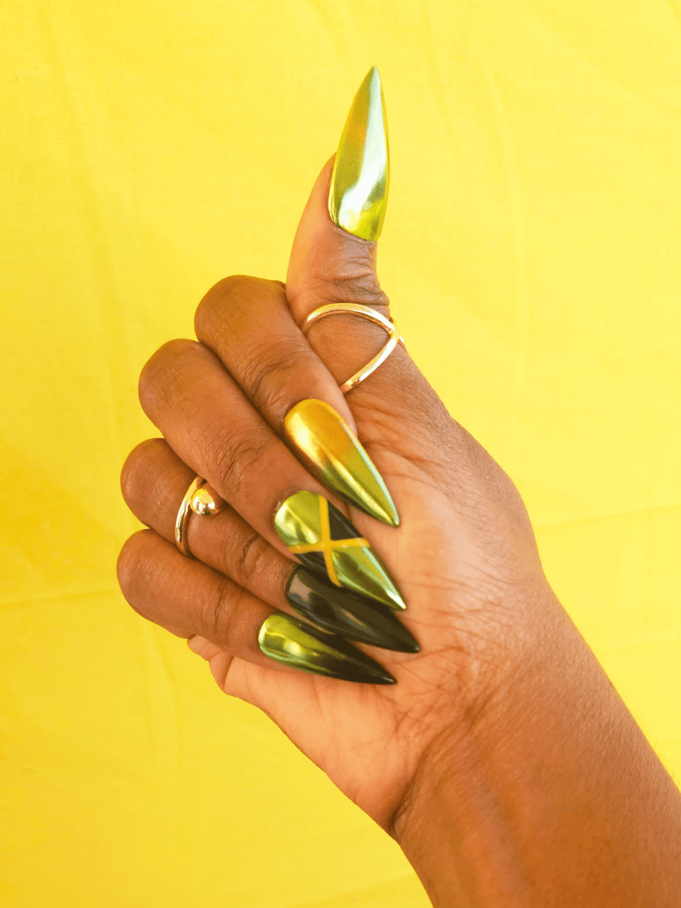 Jamaica Press-On Nails – Caribbean Heritage Nail Set