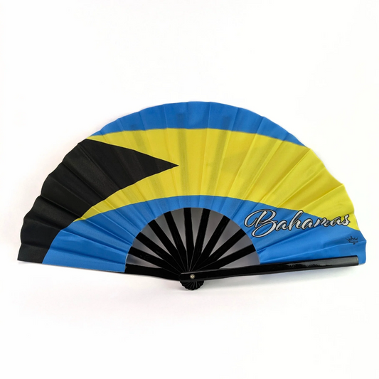 Bahamas Folding Hand Fan Flag