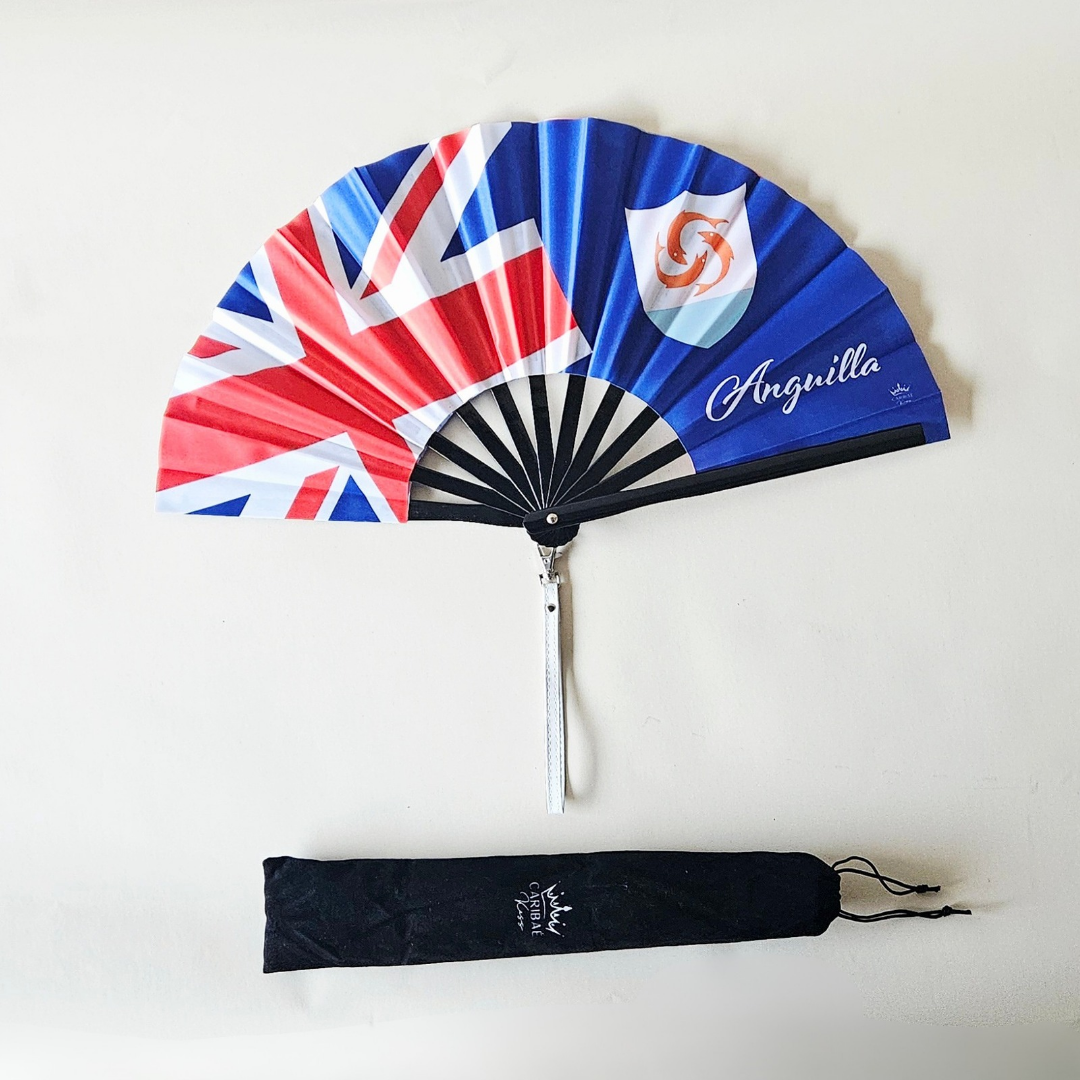 Anguilla Bamboo Folding Hand Fan