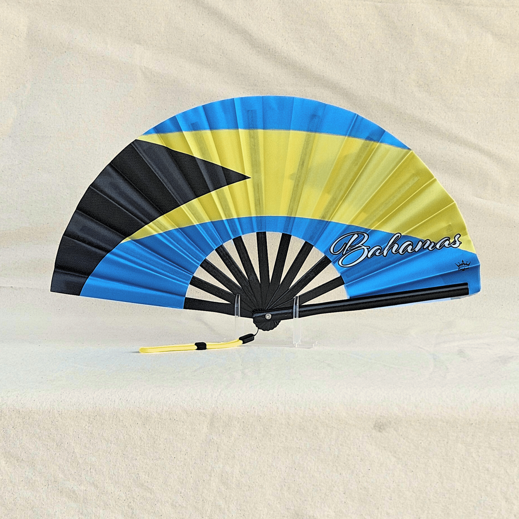 Bahamas Bamboo Folding Hand Fan