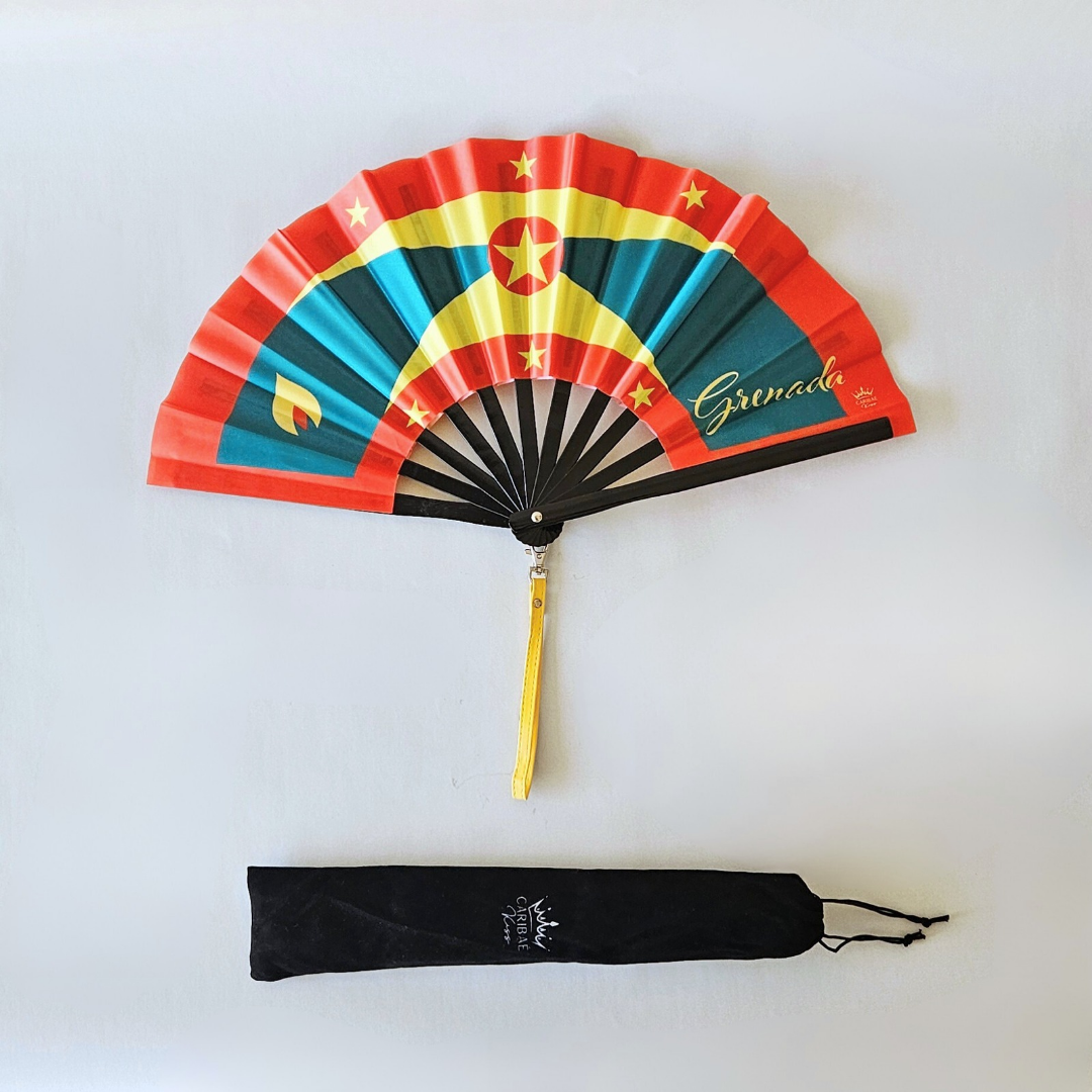 Grenada Folding Fan – Caribbean Heritage Hand Fan