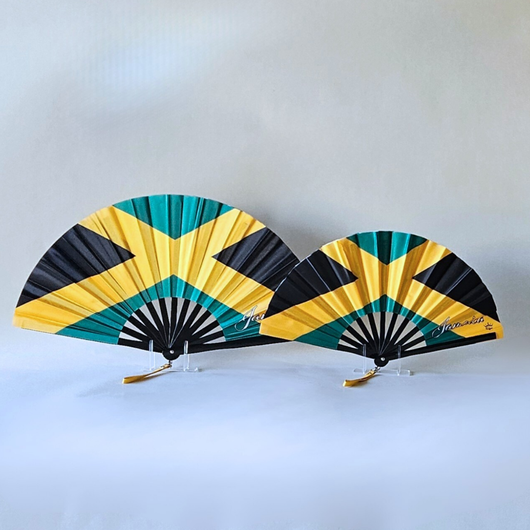 Jamaica Folding Fan – Caribbean Heritage Hand Fan