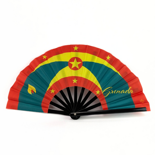 Grenada Folding Hand Fan Flag