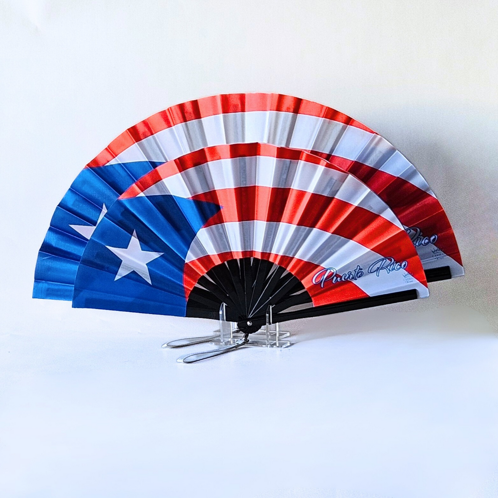 Puerto Rico Folding Fan – Caribbean Heritage Hand Fan