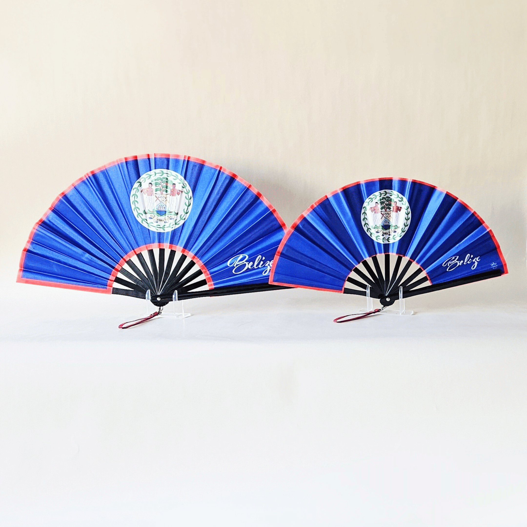Belize Bamboo Folding Hand Fan
