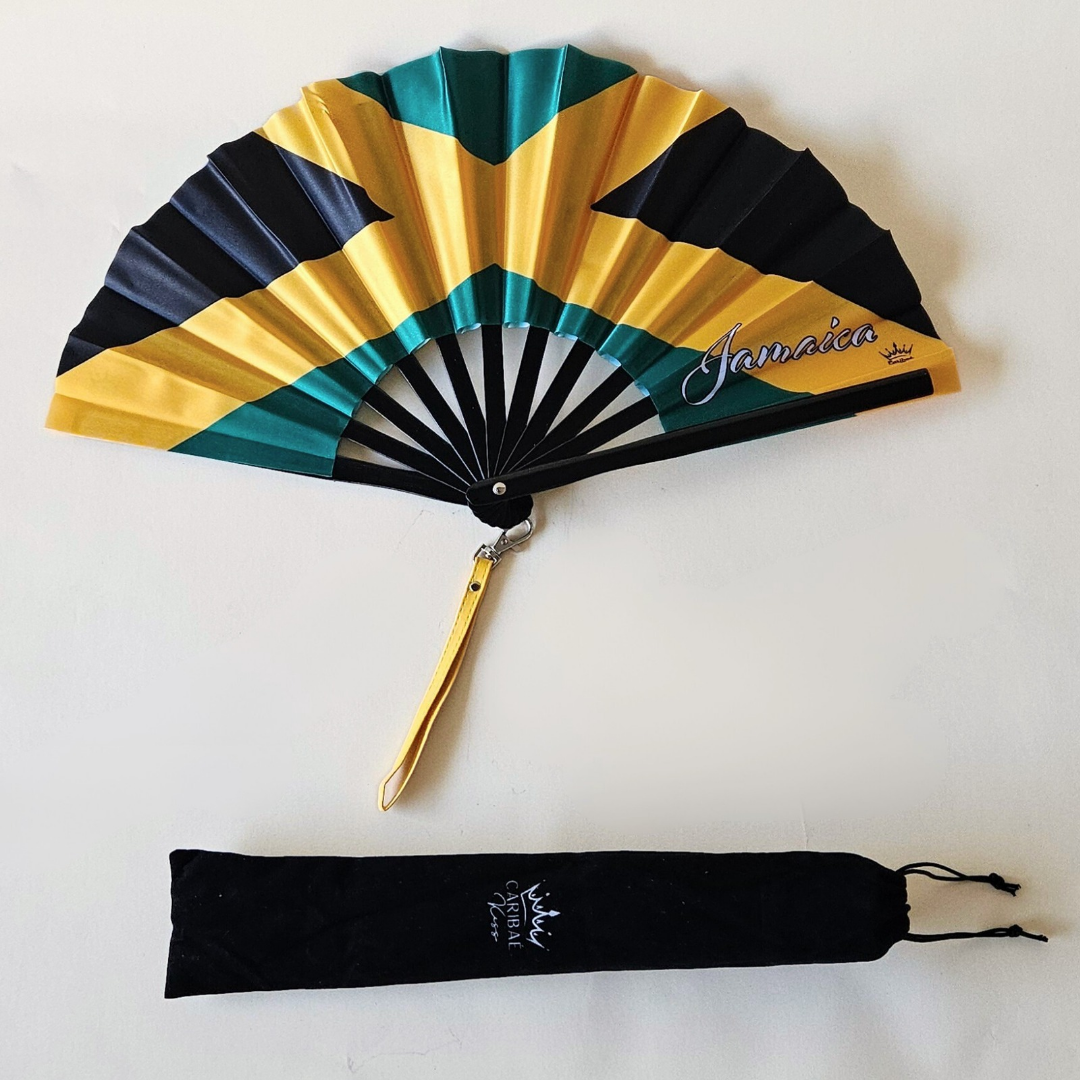 Jamaica Folding Fan – Caribbean Heritage Hand Fan
