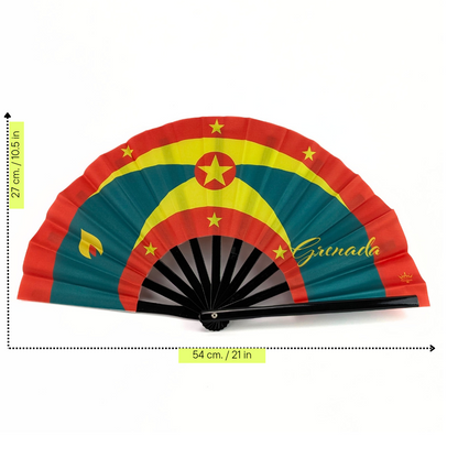 Grenada Folding Hand Fan Flag