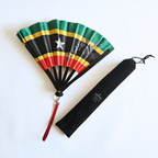 Éventail pliant en bambou Saint-Kitts-et-Nevis