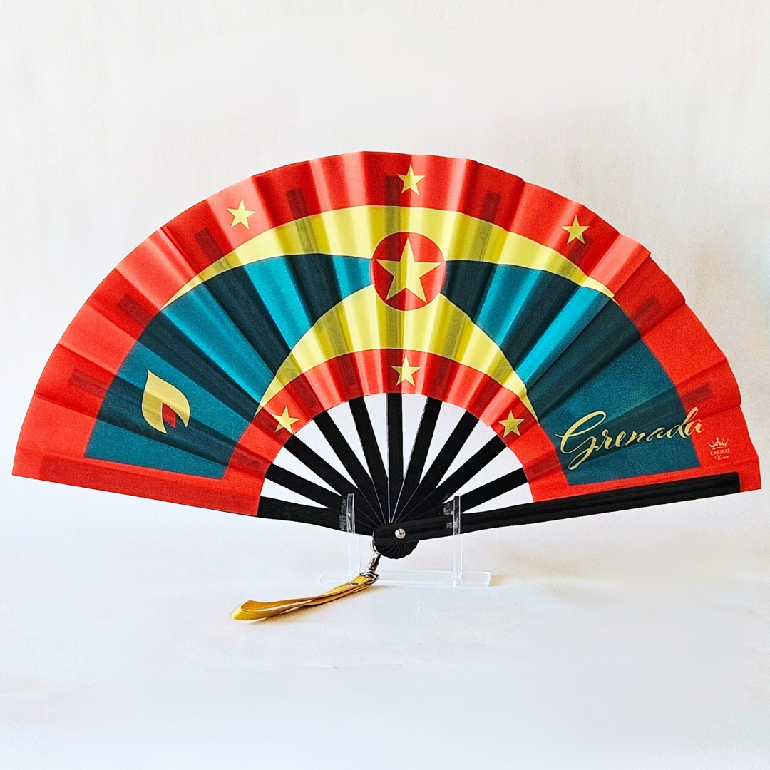 Grenada Folding Fan – Caribbean Heritage Hand Fan