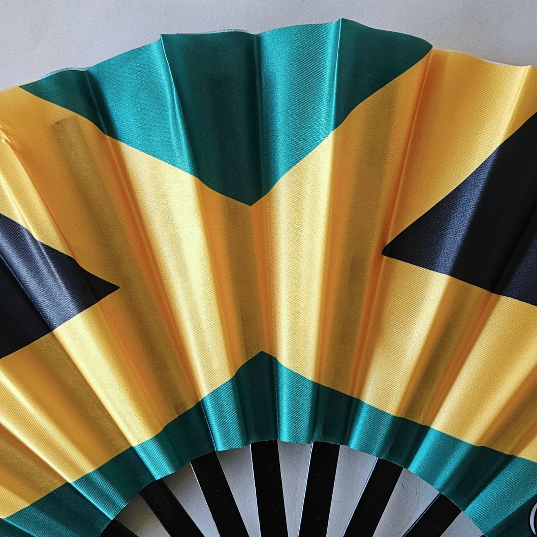Jamaica Folding Fan – Caribbean Heritage Hand Fan