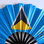 Saint Lucia Caribbean Heritage Hand Fan