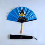 Saint Lucia Caribbean Heritage Hand Fan