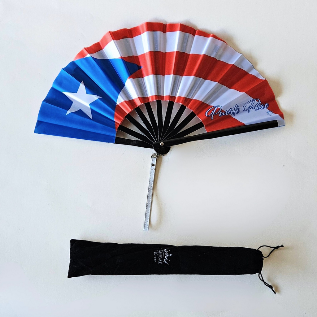 Puerto Rico Folding Fan – Caribbean Heritage Hand Fan