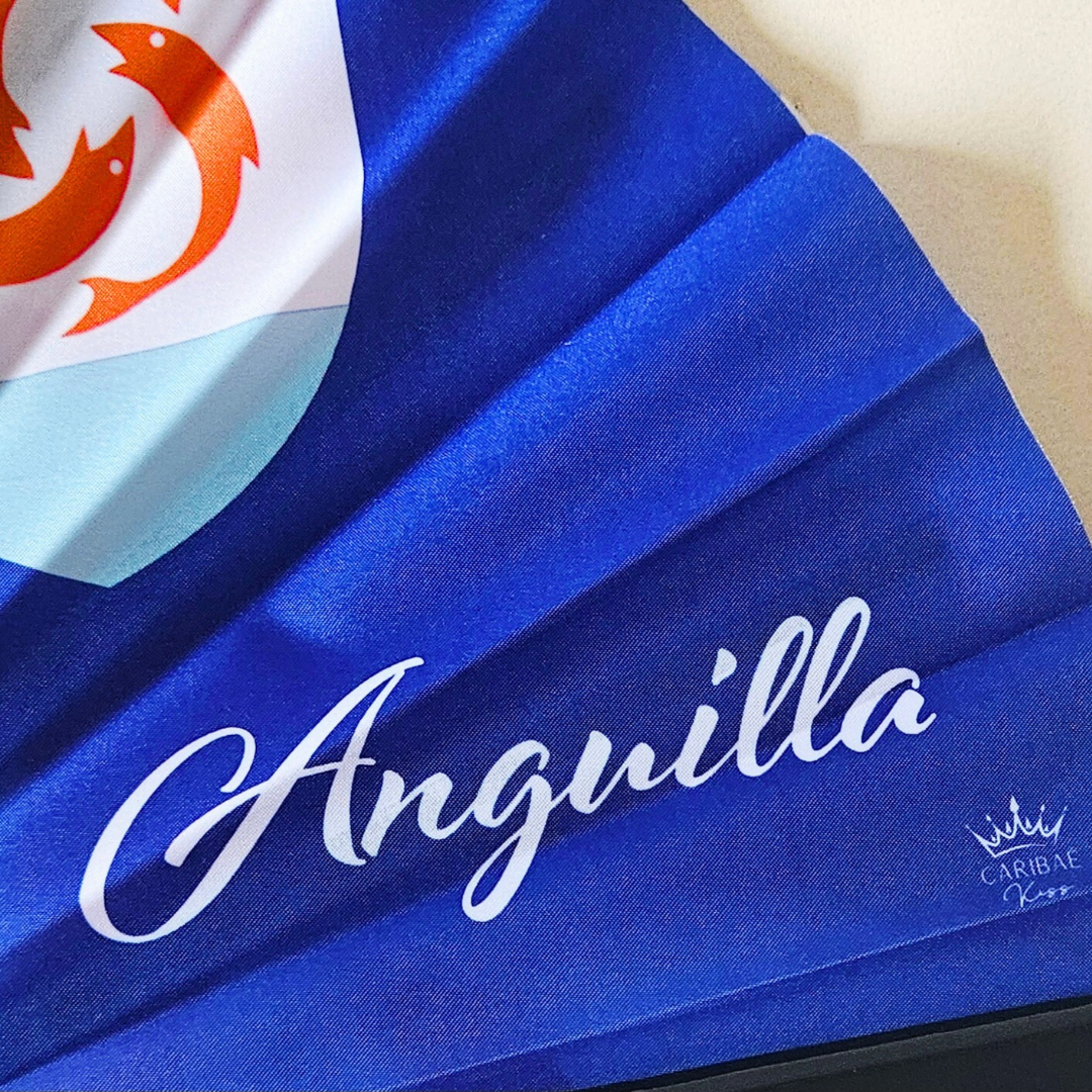 Anguilla Bamboo Folding Hand Fan