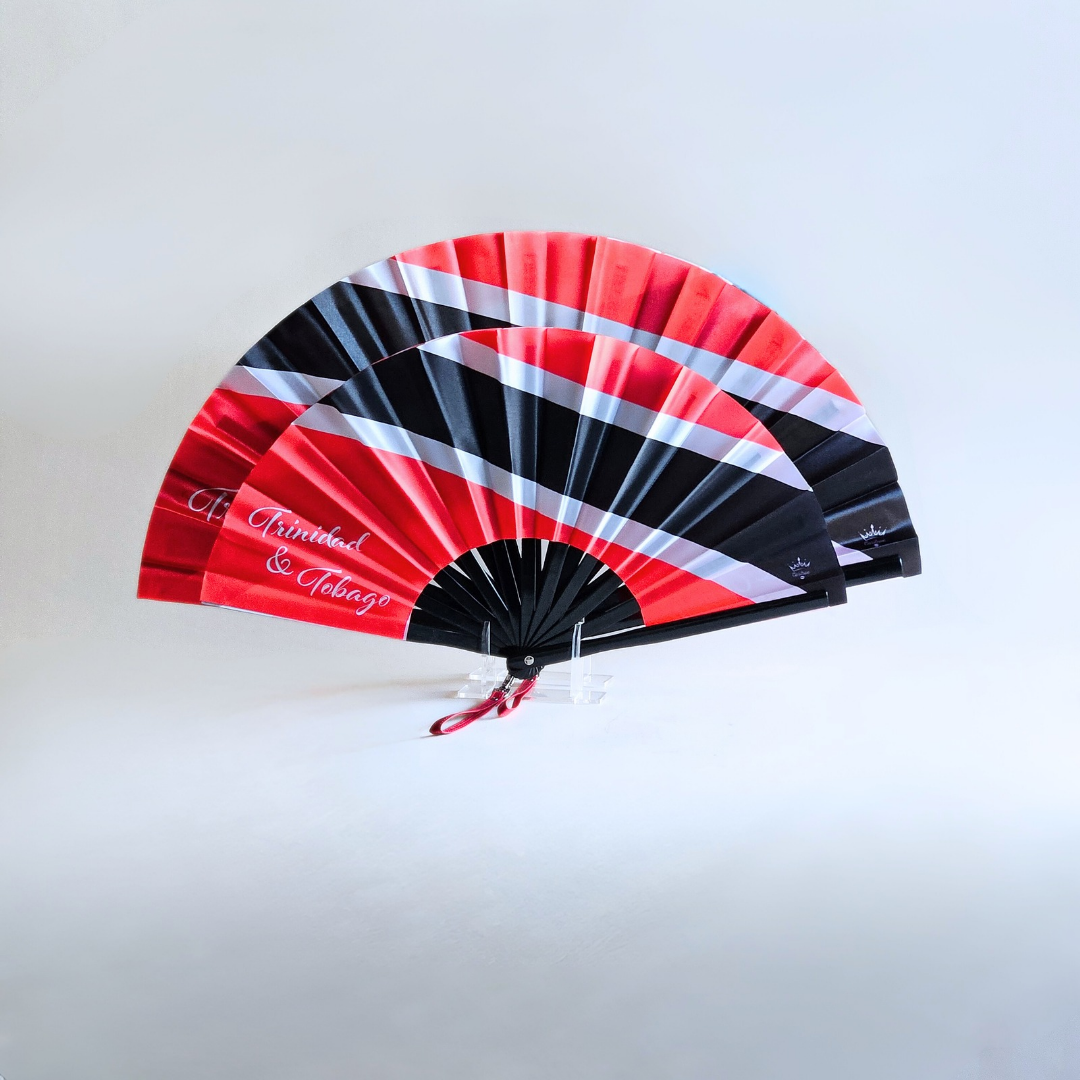Trinidad & Tobago Folding Fan – Caribbean Heritage Hand Fan