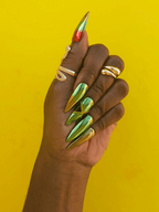 Faux ongles jamaïcains à presser