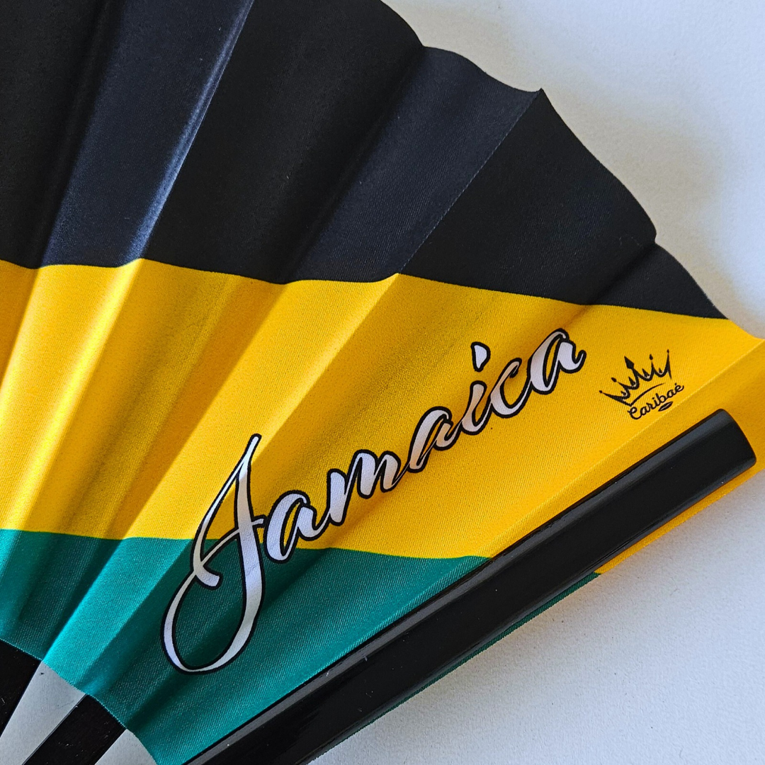 Jamaica Folding Fan – Caribbean Heritage Hand Fan